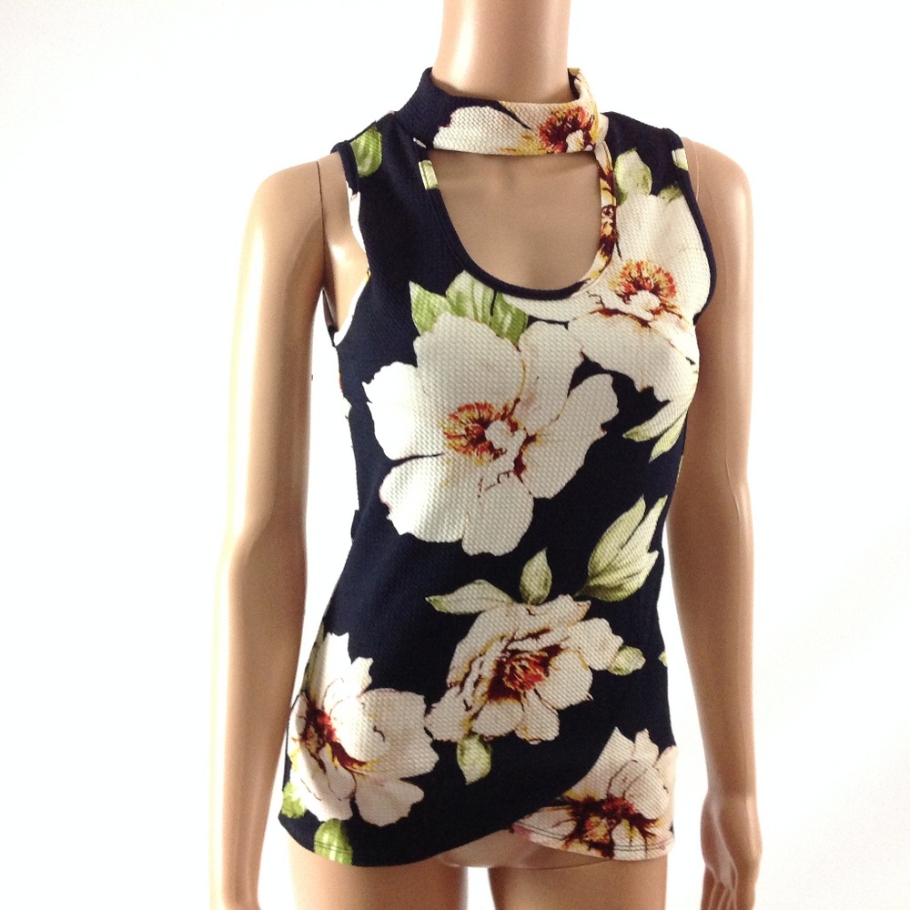 New Haute Mess Women's Floral Tank Top Size S